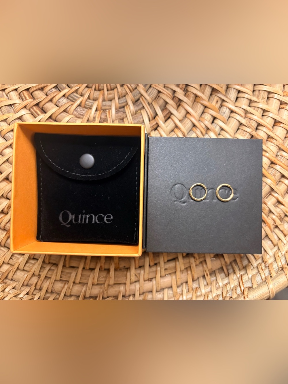Quince 14K Gold Classic Hoops 12mm - Picture 8 of 8